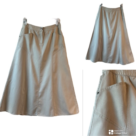 Sigrid Olsen tan maxi skirt - Picture 1 of 5